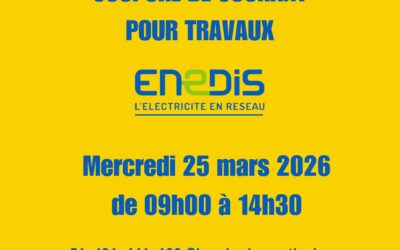 Coupure de courant pour travaux