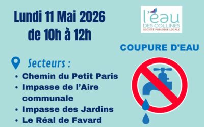 Coupure d&rsquo;eau